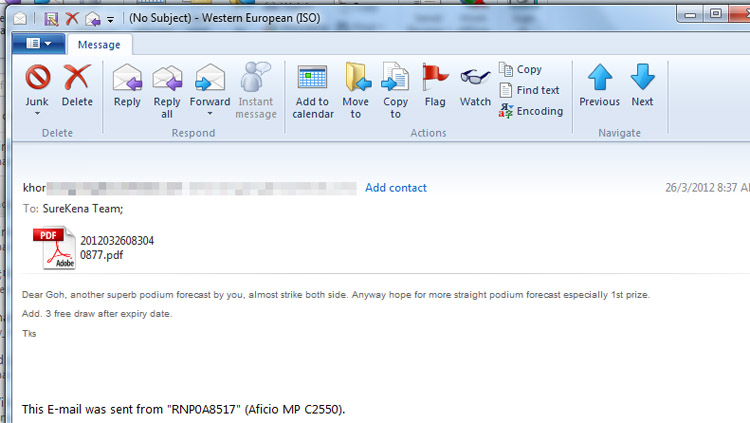 email testimonial win lottery prize