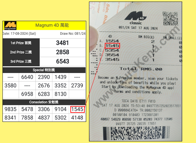 Magnum 4D Result - 17 October 2024