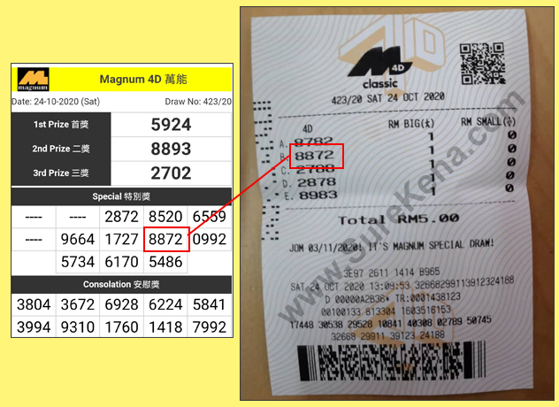Toto 4D Result - 24 October 2020