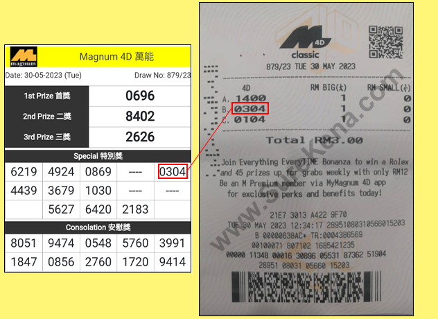 Magnum 4D Result - 30 May 2023