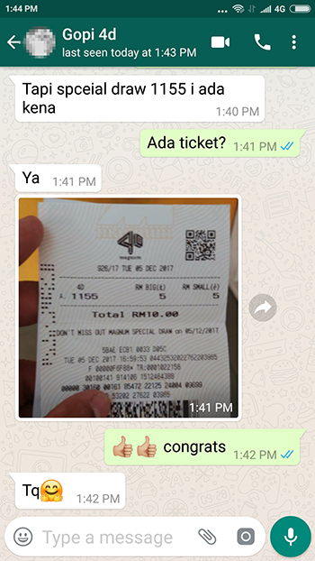 whatsapp win magnum lottery special prizes