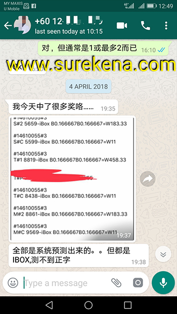 whatsapp magnum, toto & singapore pools menang 4d tiket