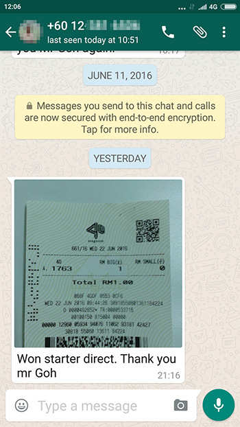 whatsapp win special prize lottery