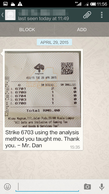 whatsapp win lottery 4d 28-4-15