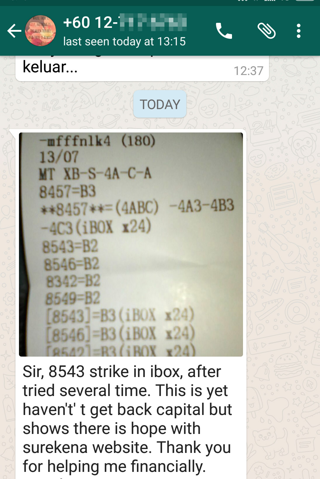 whatsapp win first prize lottery