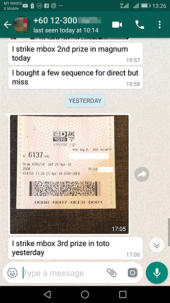 whatsapp toto menang 4d tiket