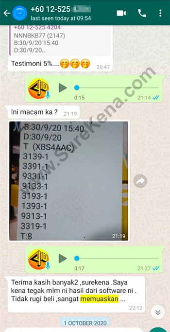 whatsapp lottery 4d win ticket