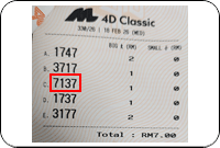 Winning Ticket Magnum 4D Consolation Prize - 14 February 2026